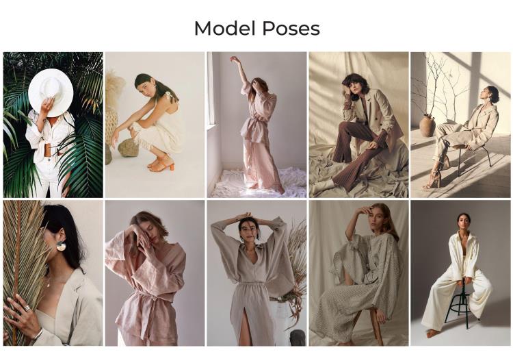 Fashion Marketing/LaSalle College Vancouver/Model Poses Board