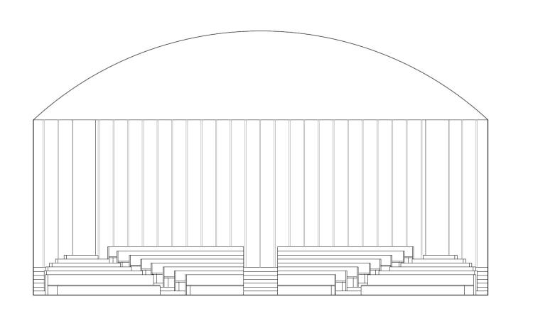Design d&#39;int&#233;rieur et architecture/LaSalle College Vancouver/Switenia Theatre and Seating Area Elevation