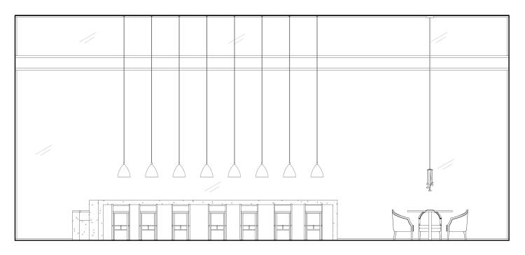Design d&#39;int&#233;rieur et architecture/LaSalle College Vancouver/Switenia Bar Area Elevation